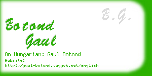 botond gaul business card